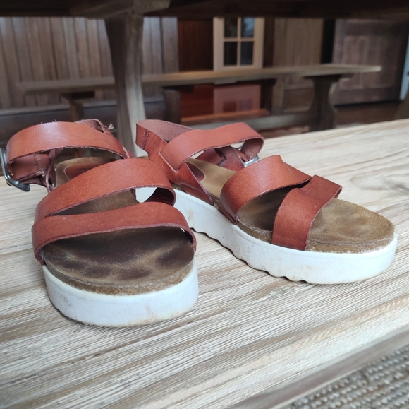Grand Step Shoes Leather Sandals EU 37 (US 6-6.5) - Picture 3 of 4